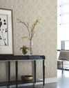 Harlowe Warm Grey & Gold Wallpaper thumbnail 2