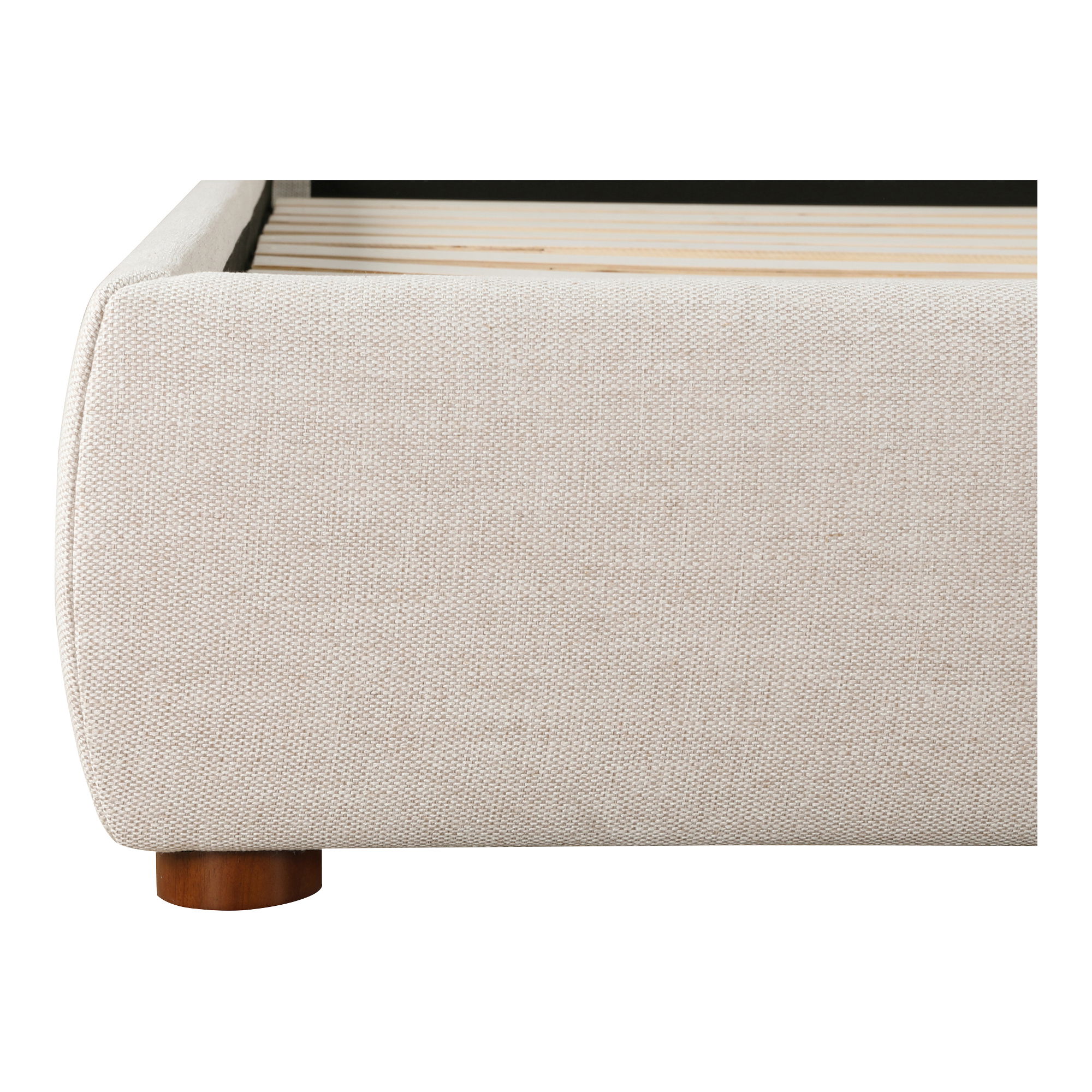 Luzon King Bed Wheat, by Moe's Home, 85.5" width x 45.5" height x 88.5" depth View 11