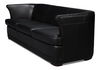 Mcmillan Distilled Leather Sofa,Onyx Blk, Sofas & Sectional by Sarreid, 90" length x 37" width x 32" height thumbnail 8