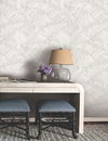 Palm Cove Toile White & Grey Wallpaper thumbnail 2