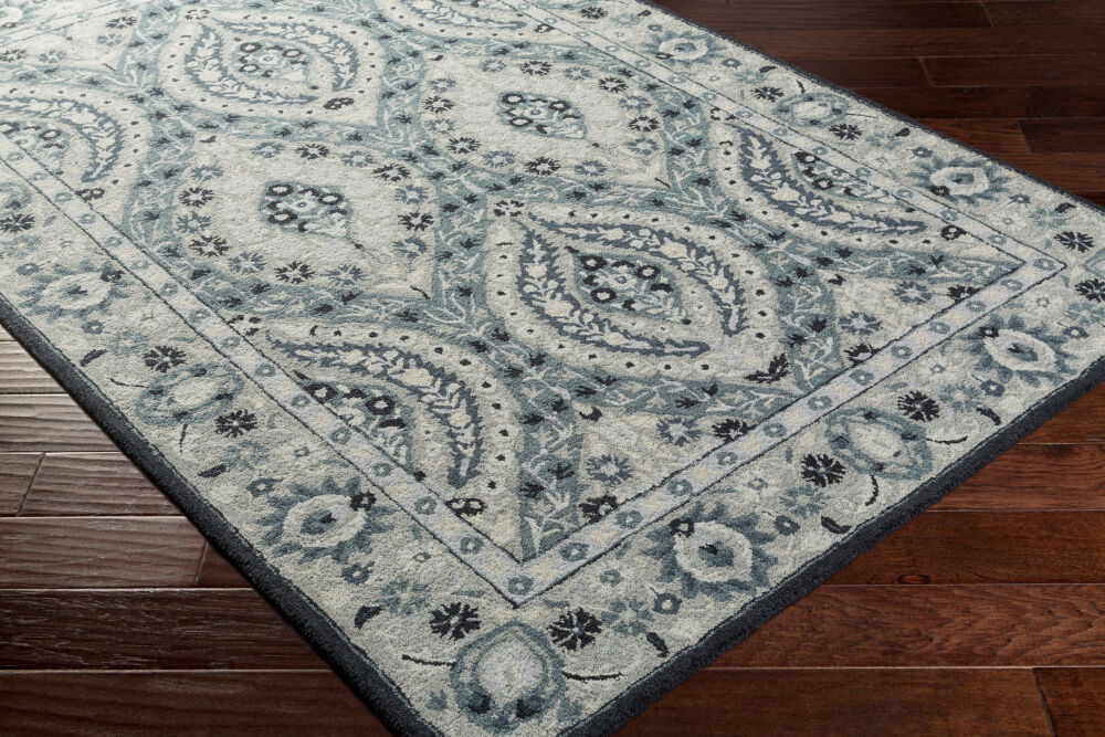 Castille Handmade Rug, by Surya, 1'6" length x 1'6" width