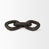 Tayla Large Black-Brown Wood Chain Link, Decorative Object by Mercana, 9.5" length x 2" width x 21" height thumbnail 5