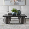 Kasson Sphere Leg Coffee Table, by Uttermost, 44" width x 17" height x 44" depth thumbnail 4
