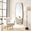 Caspian Curved Black Dressing Mirror, Floor Mirror by Uttermost, 27.75" width x 71.87" height x 2" depth thumbnail 2