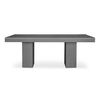 Antonius Outdoor Dining Table Grey, Outdoor Table by Moe's Home, 6'6.75" width x 2'6" height x 3'3.25" depth thumbnail 1