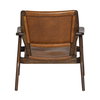 Dania Occasional Chair Brown, Accent Chair by Dovetail, 29.7" width x 32.28" height x 30.5" depth thumbnail 4