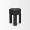 Riya Solid Black Wooden Stool thumbnail 5
