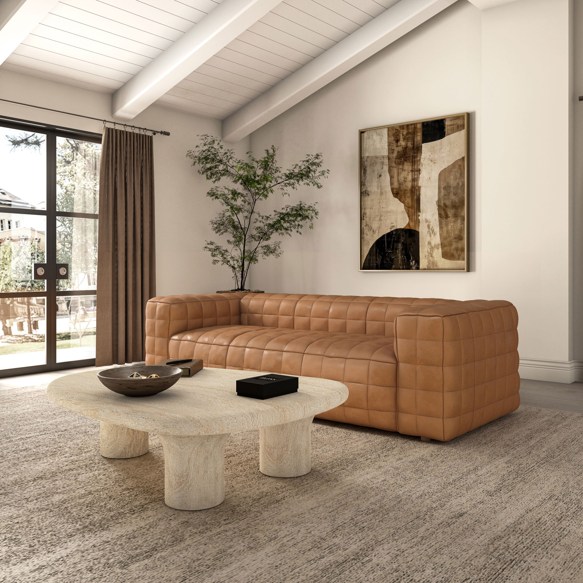 Callan Sofa Tan large image 