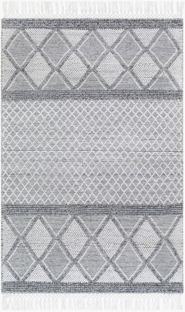 Fleur Handmade Rug, by Surya, 1'6" length x 1'6" width