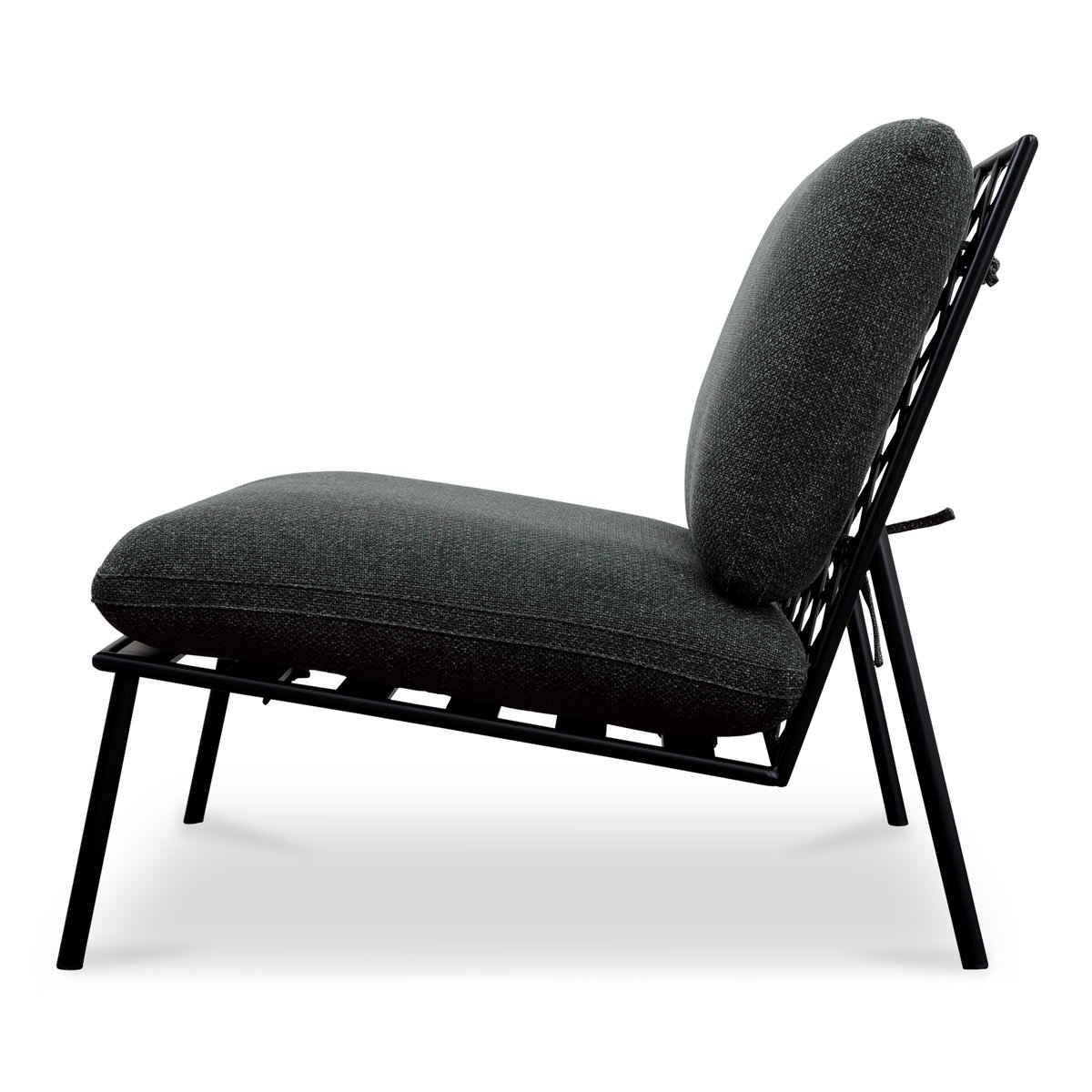 Salma Outdoor Accent Chair Speckled Charcoal, Outdoor Chair by Moe's Home, 2'10.7" width x 2'9.5" height x 2'11.5" depth View 4