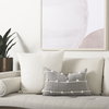 Linda 13x21 Navy And Cream With White Detail Decorative Pillow Cover, by Mercana, 13" length x 21" width x 0.2" height thumbnail 4