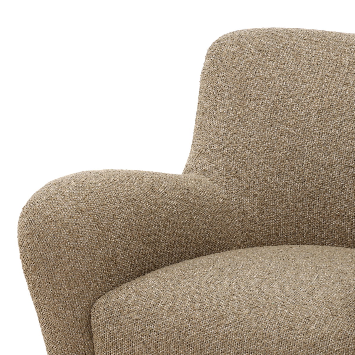 Zulia Occasional Chair Camel, Accent Chair by Dovetail, 34.25" width x 31" height x 36" depth View 7
