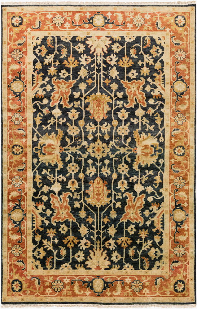 Taj Mahal Handmade Rug, by Surya, 8'6" length x 5'6" width