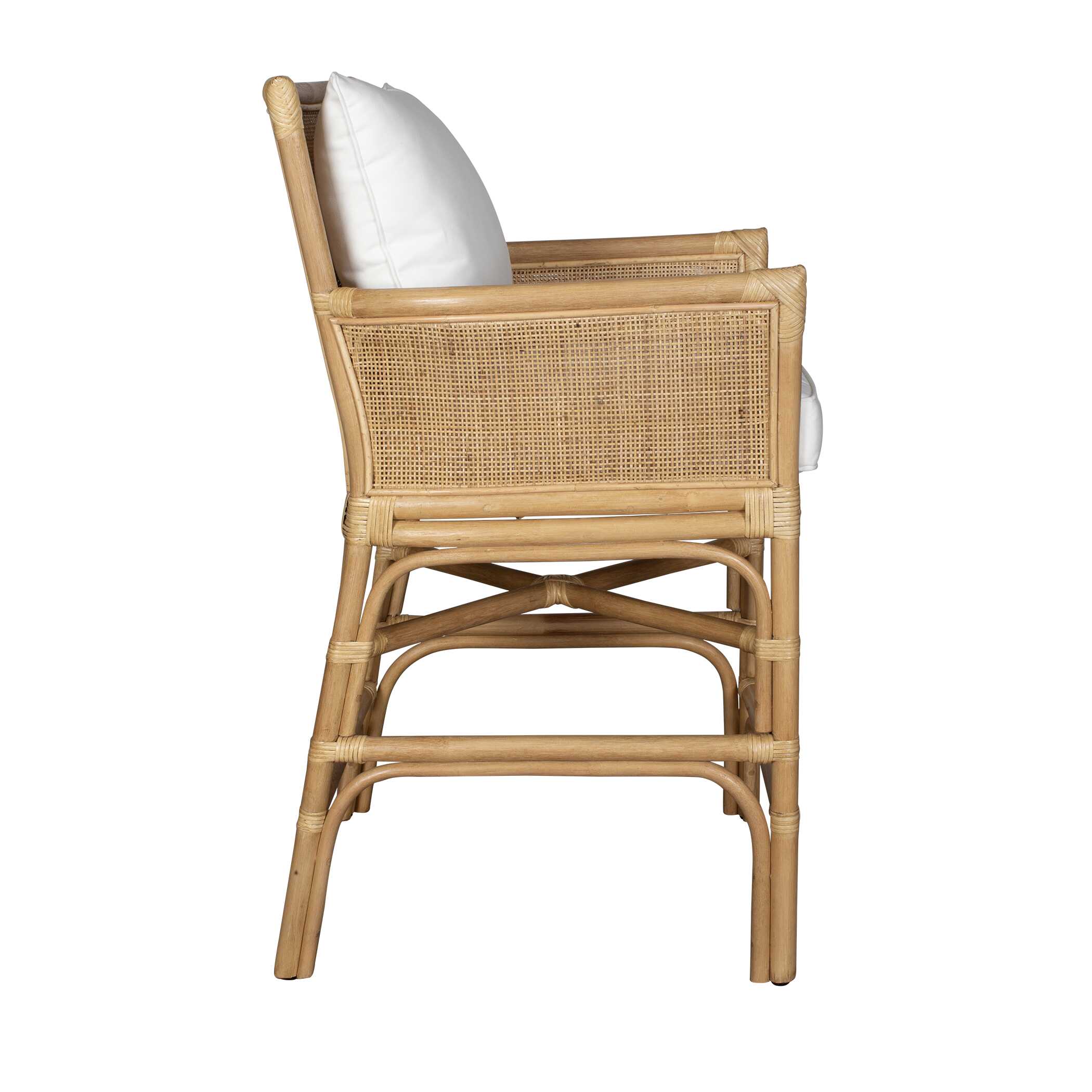 Pacific Rattan Counter Stool, Furniture by Uttermost, 24.5" width x 39.5" height x 23.8" depth View 5