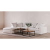 Clay Lounge Modular Sectional Cream White, Sectional Sofa by Moe's Home, 133.5" width x 32.5" height x 89" depth thumbnail 3