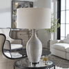 Dinah Gray Textured Table Lamp, by Uttermost, 19" width x 31" height x 19" depth thumbnail 2