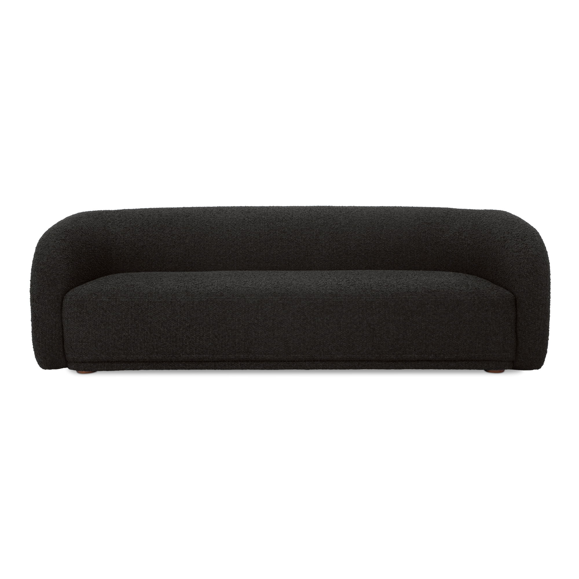 Faye Sofa Black Boucle, Sofas & Sectional by Moe's Home, 90" width x 29.8" height x 33.7" depth View 1
