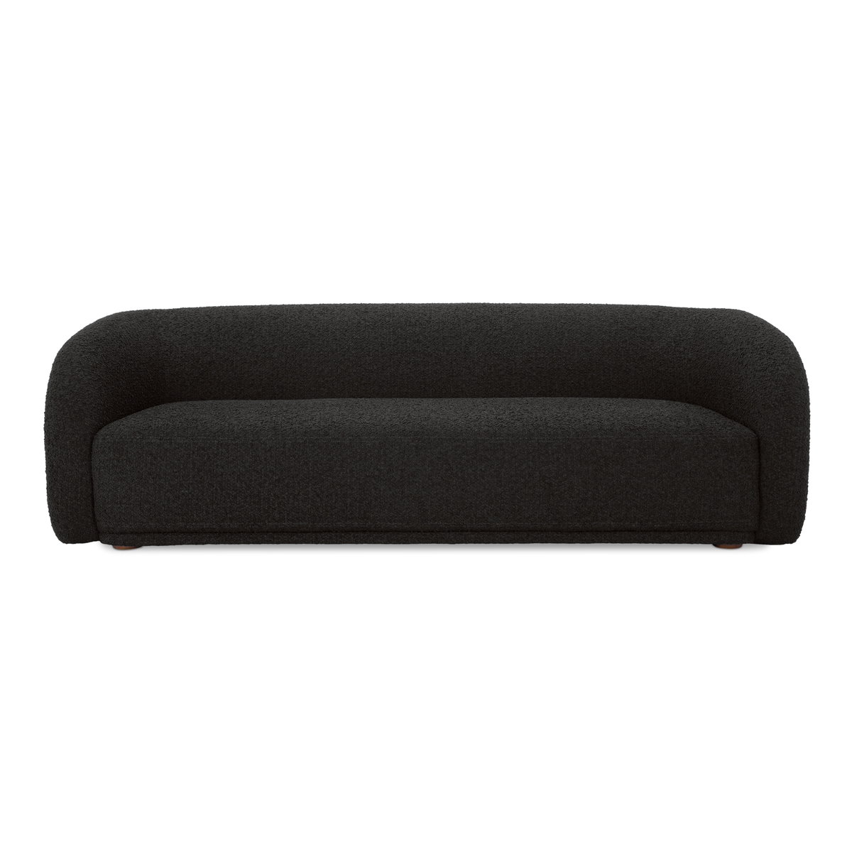 Faye Sofa Black Boucle, Sofas & Sectional by Moe's Home, 92" width x 29" height x 35" depth View 1
