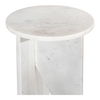 Grace Accent Table White Marble thumbnail 4