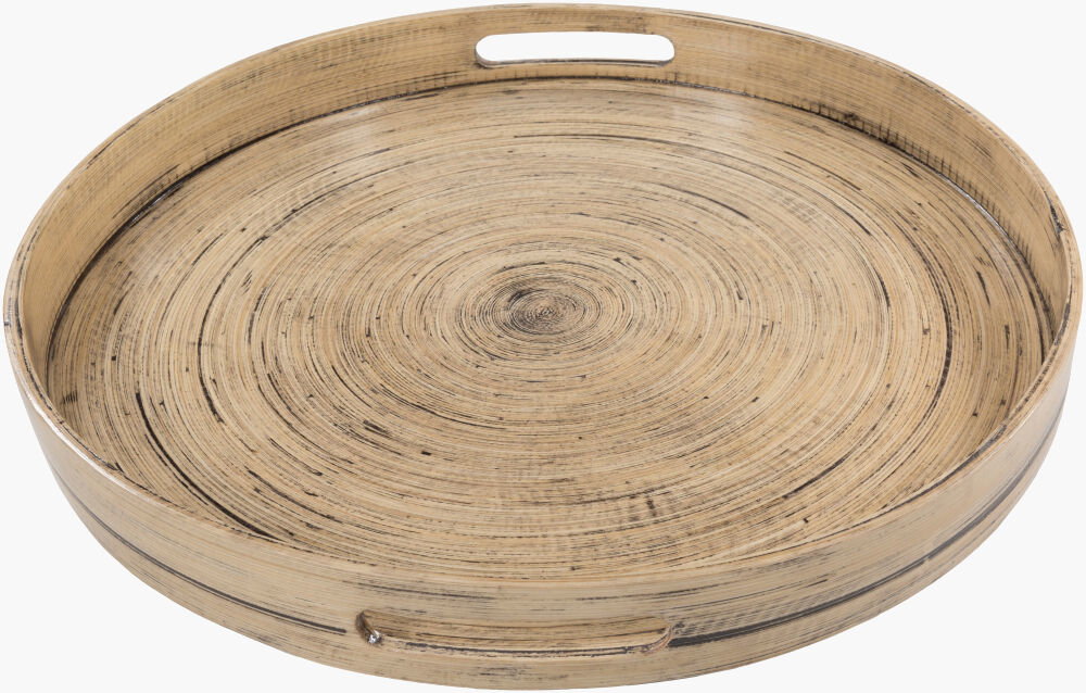 Cane Garden Decorative Tray, by Surya, 18" width x 4" height