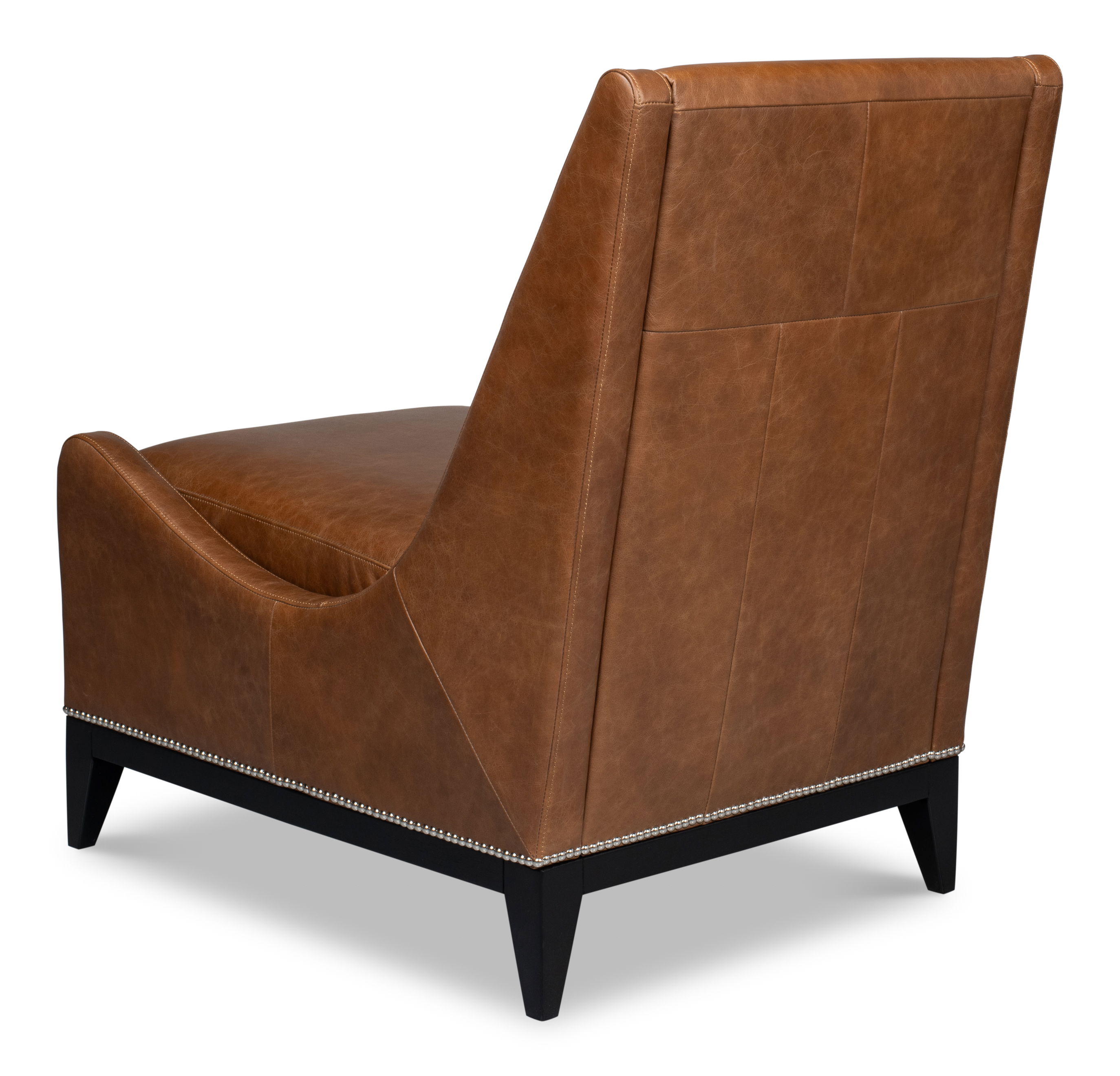Brandy Accent Chair In Distilled Leather large image 