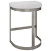Ivanna Backless Silver Counter Stool, Furniture by Uttermost, 18" width x 26" height x 14.5" depth thumbnail 10