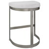 Ivanna Backless Silver Counter Stool thumbnail 9