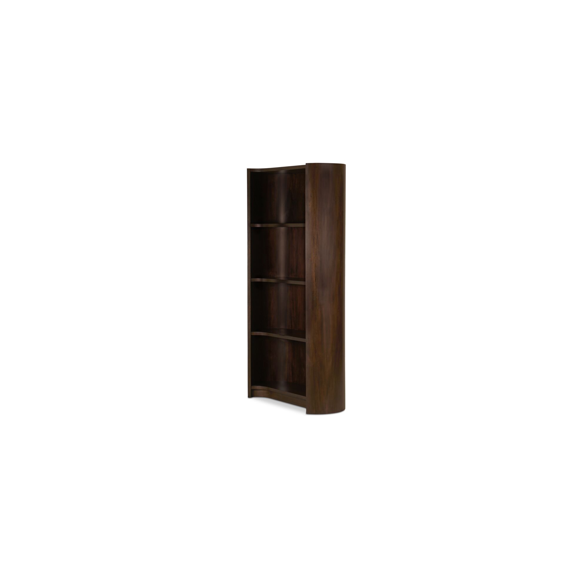 Nera Bookcase Brown, Shelving & Bookcase by Moe's Home, 40.5" width x 77.2" height x 17.4" depth View 3