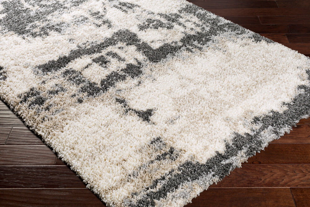 Eskimo Shag Machine Woven Rug, by Surya, 7'3" length x 2'7" width