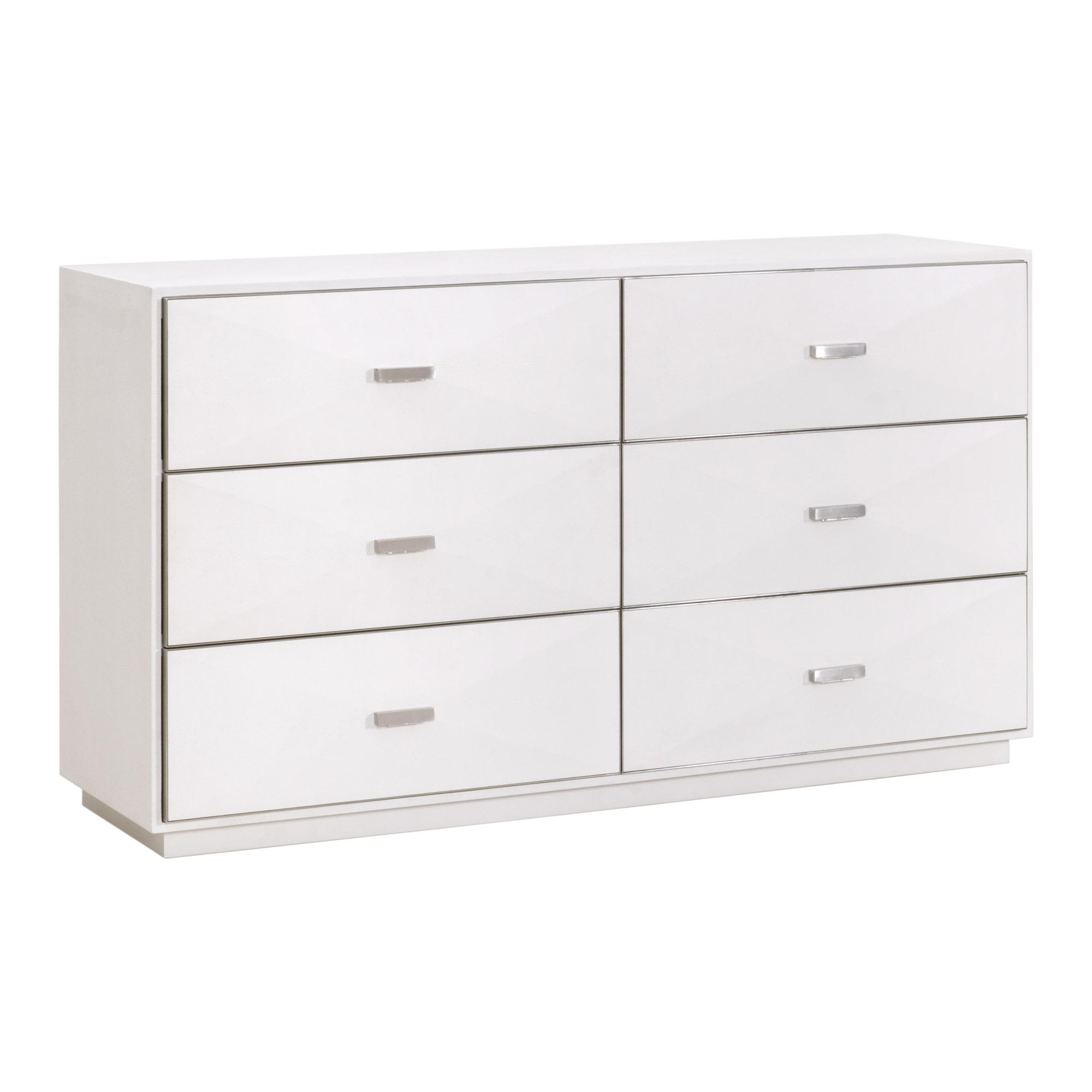 Wynn Shagreen 6-Drawer Double Dresser, by Essentials for Living, 64" width x 36" height x 20" depth View 3