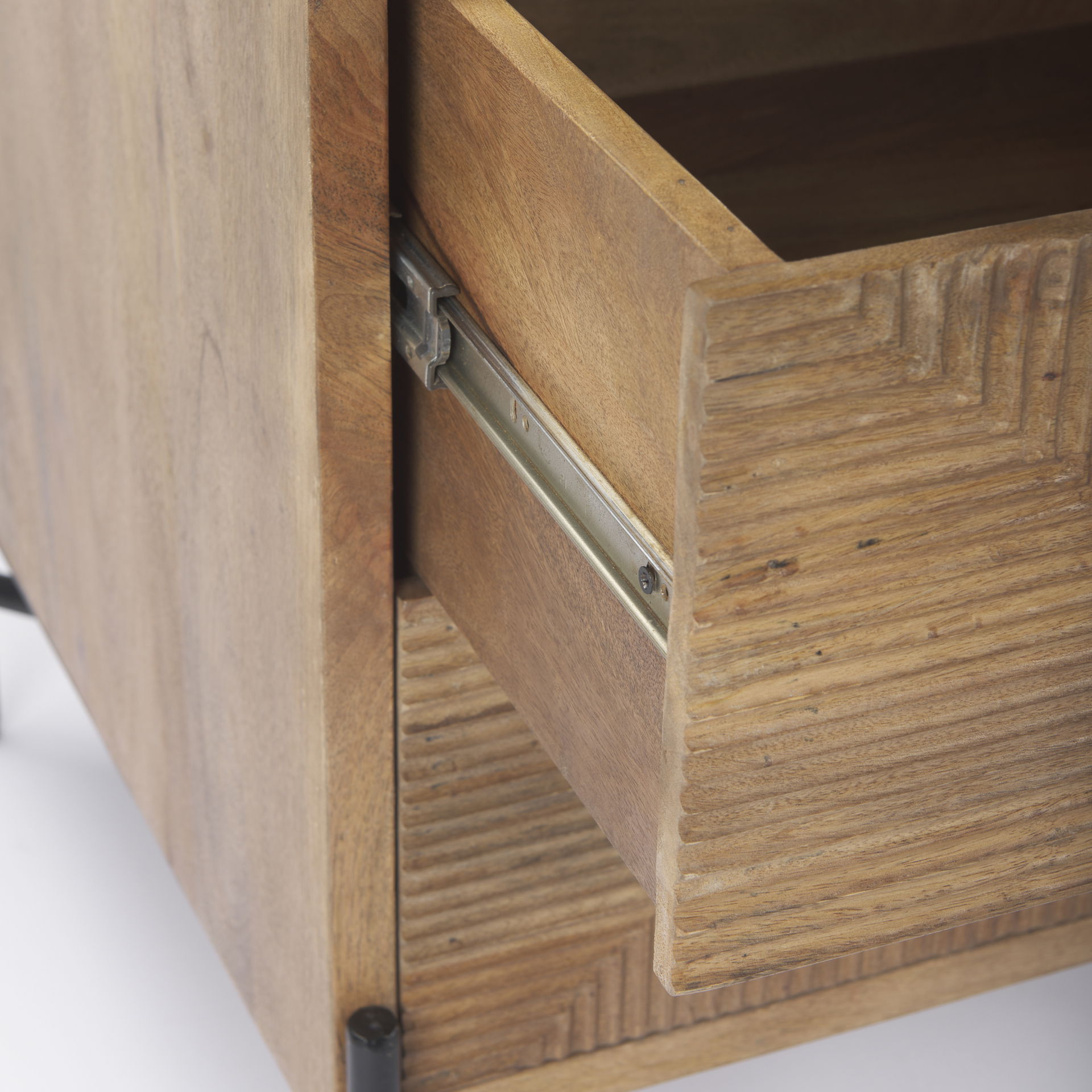 Cairo 22.0L x 22.0W x 26.0H Wood 2 Drawer Accent table, Side & End Table by Mercana, 22" length x 23.5" width x 26" height View 9