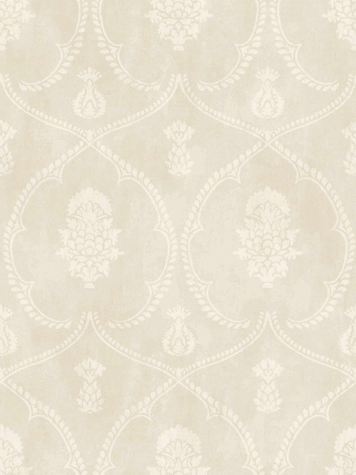 Royal Damask Beige Wallpaper large image 
