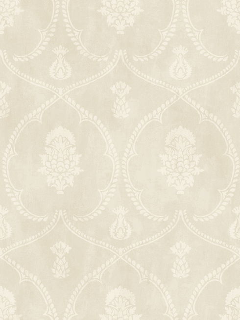 Royal Damask Beige Wallpaper