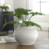 Floreana Round White Vase, by Uttermost, 12" width x 9" height x 12" depth thumbnail 2