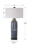 Vicente Slate Blue Table Lamp thumbnail 2