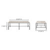 River Coffee Table Botticino Marble, by Moe's Home, 52.5" width x 17" height x 27.5" depth thumbnail 8