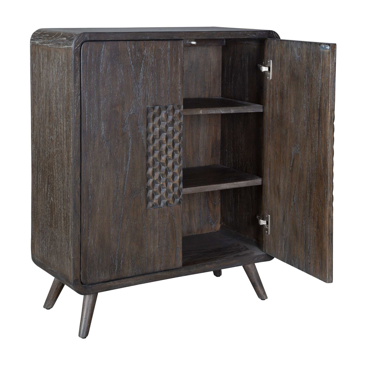 Hausen 2 Door Mid-Century Cabinet, Furniture by Uttermost, 29" width x 35" height x 18" depth View 5