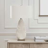 Palm Leaf White Table Lamp, by Uttermost, 19" width x 31.25" height x 19" depth thumbnail 3