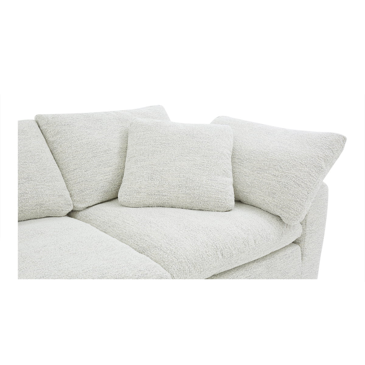 Clay Modular Sofa Coastside Sand, Sectional Sofa by Moe's Home, 133.5" width x 32.5" height x 44.5" depth View 6