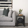 Sobi Matte Black Square Metal Side Table thumbnail 1