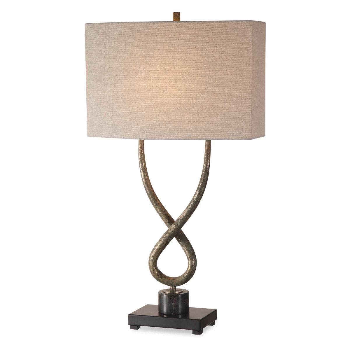 Talema Aged Silver Lamp, Table Lamp by Uttermost, 17" width x 30.25" height x 9" depth View 1