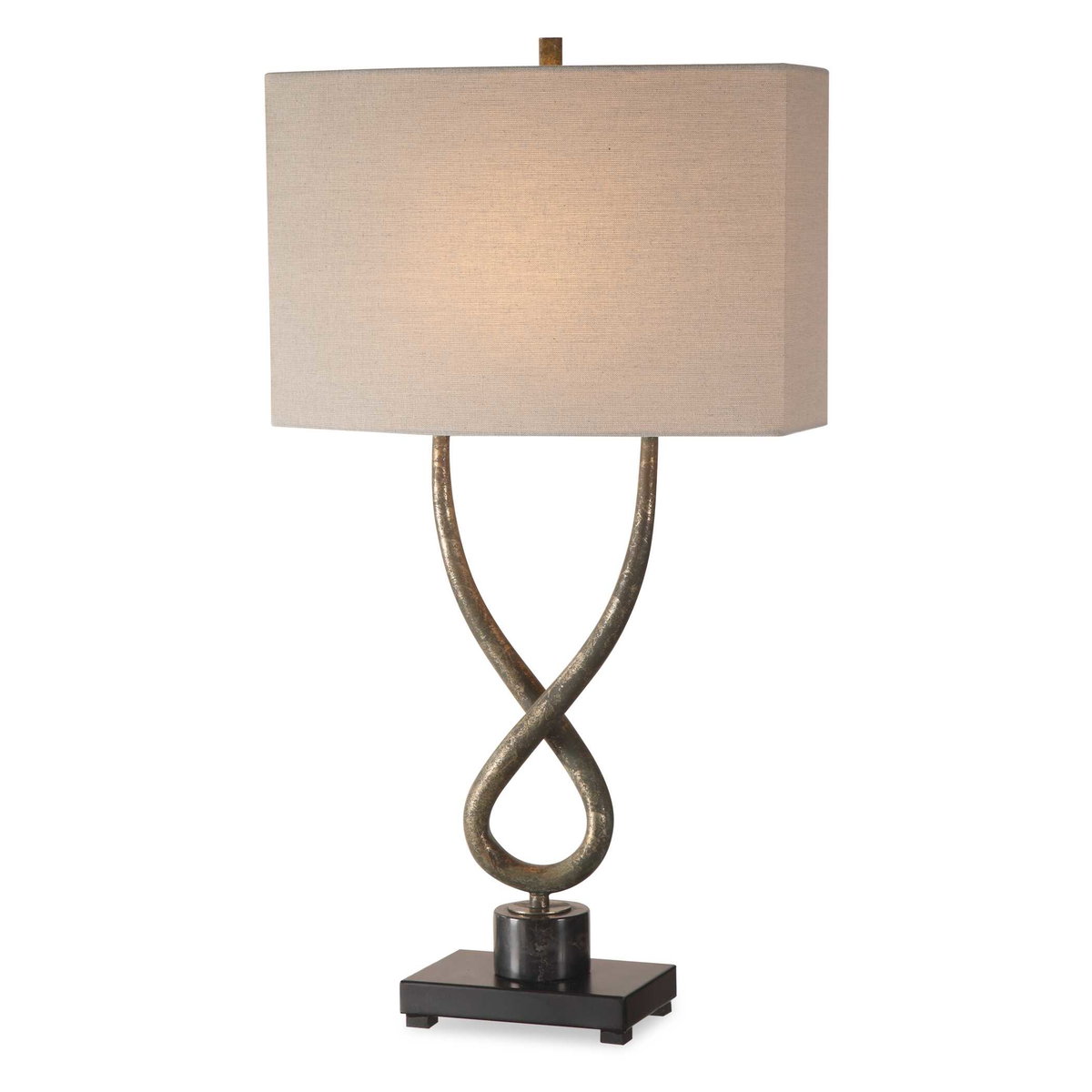Talema Aged Silver Lamp, Table Lamp by Uttermost, 17" width x 30.25" height x 9" depth View 1