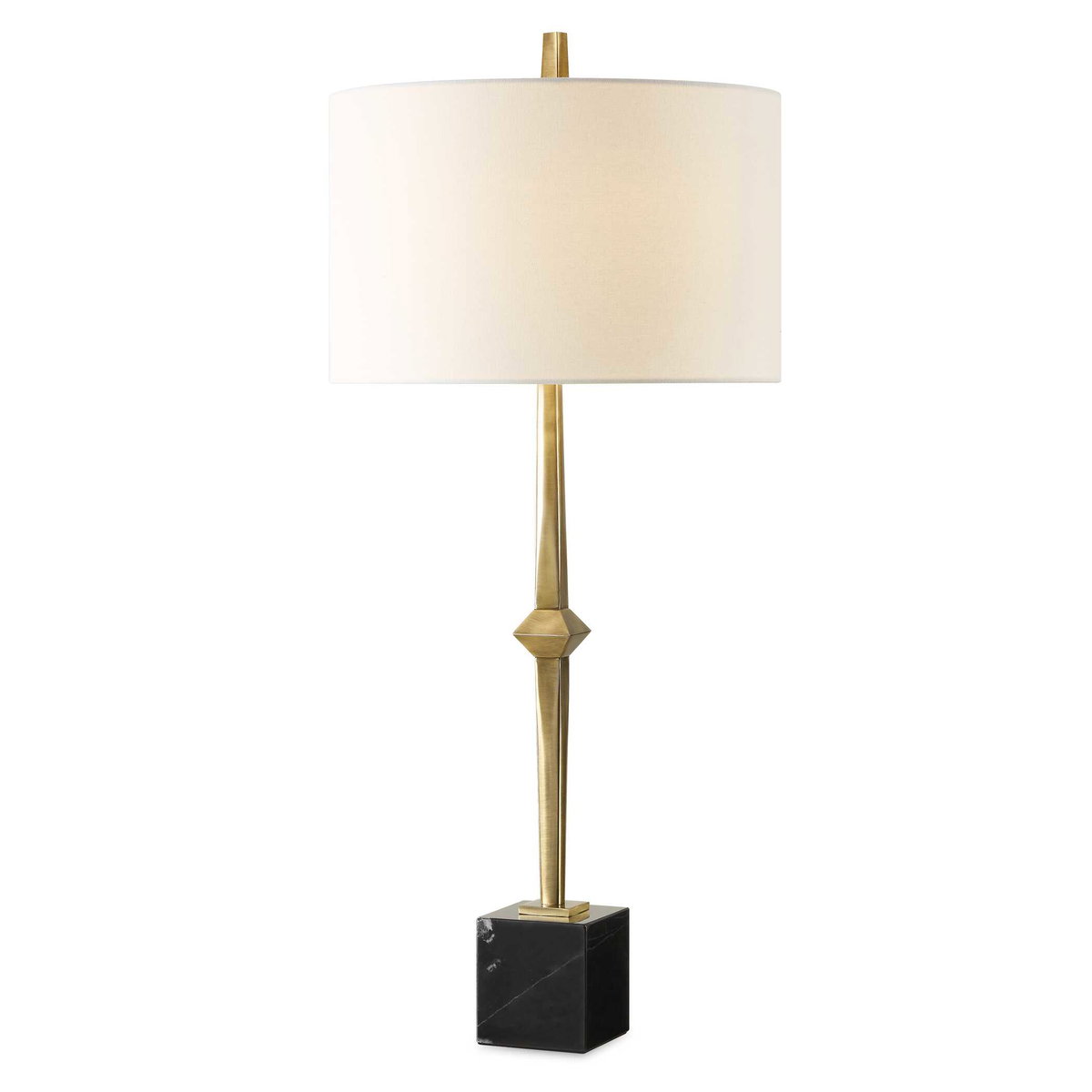 Suranne Antique Brass Table Lamp, by Uttermost, 1'4" width x 2'11.25" height x 1'4" depth View 1