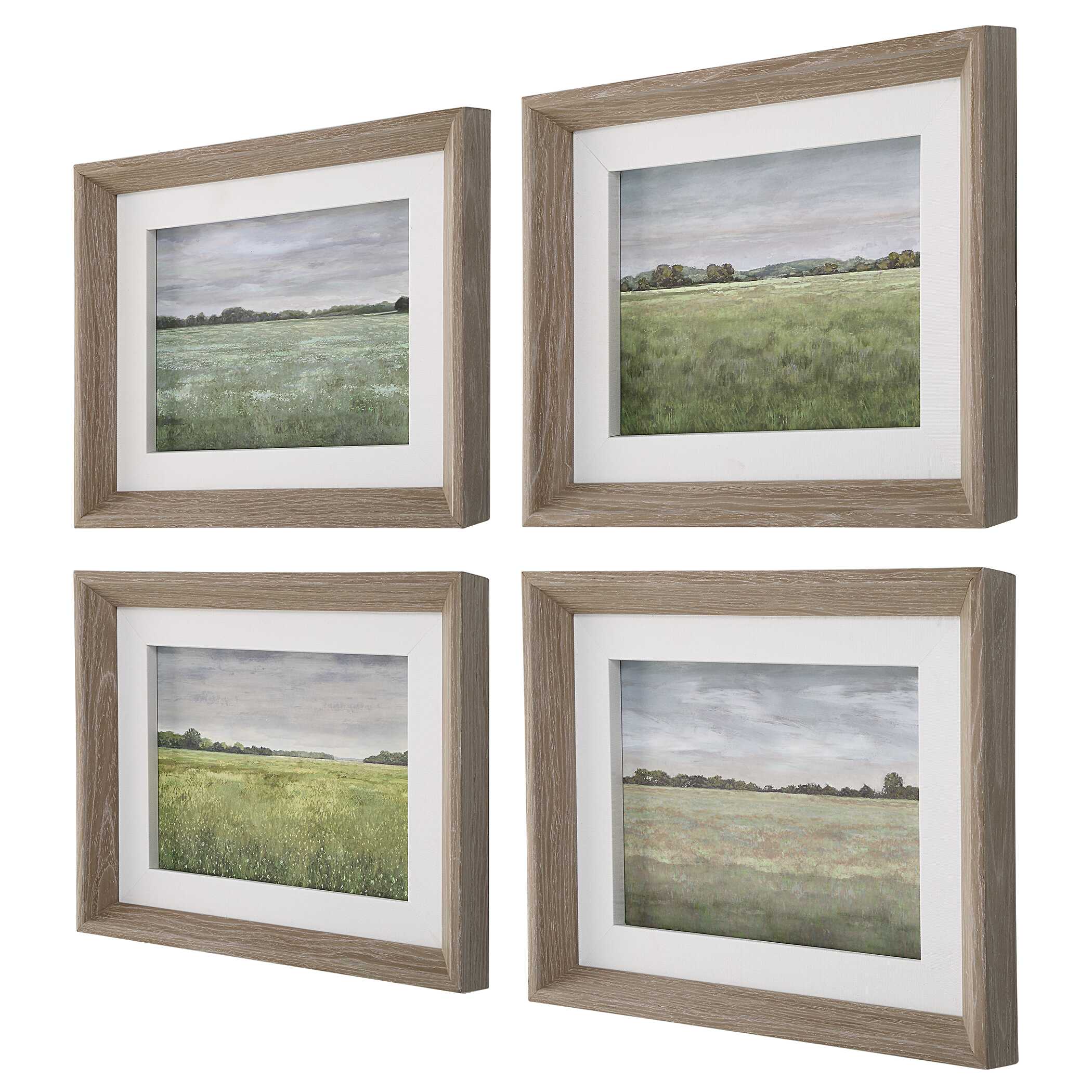 Quiet Meadows Framed Prints Set/4, Painting by Uttermost, 16.87" width x 13.87" height x 2" depth View 4
