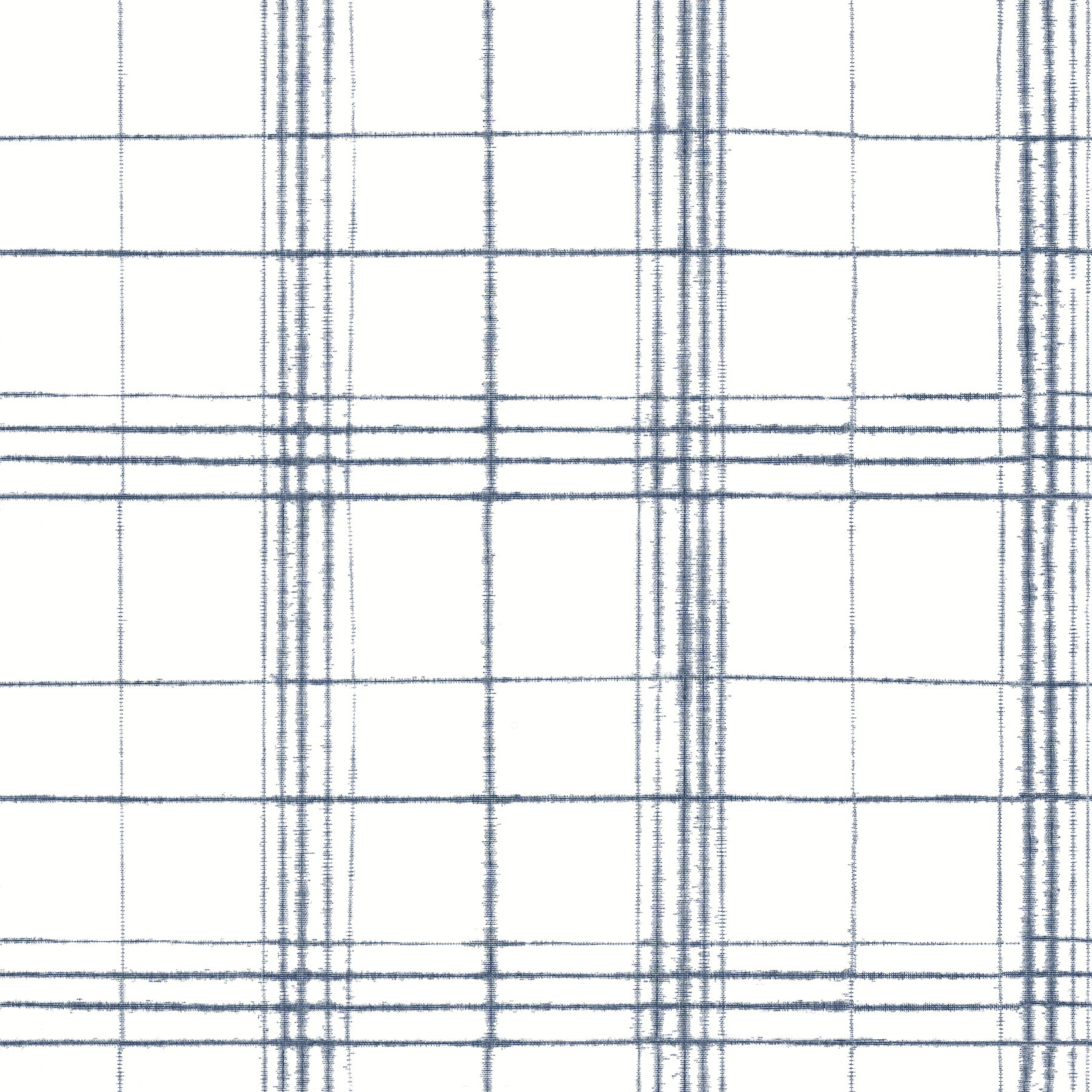 Farmhouse Plaid Navy & White Wallpaper large image 