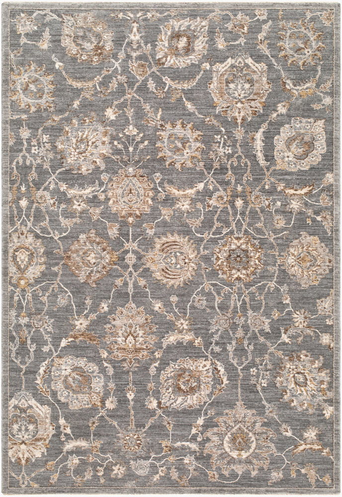 Arda Machine Woven Rug, by Surya, 7'4.58" length x 4'11.84" width