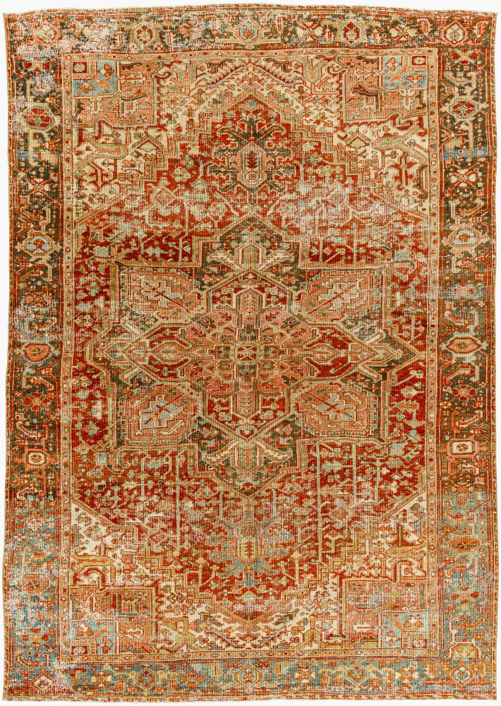 Antique One of a Kind Handmade Rug, by Surya, 10' length x 7'3" width