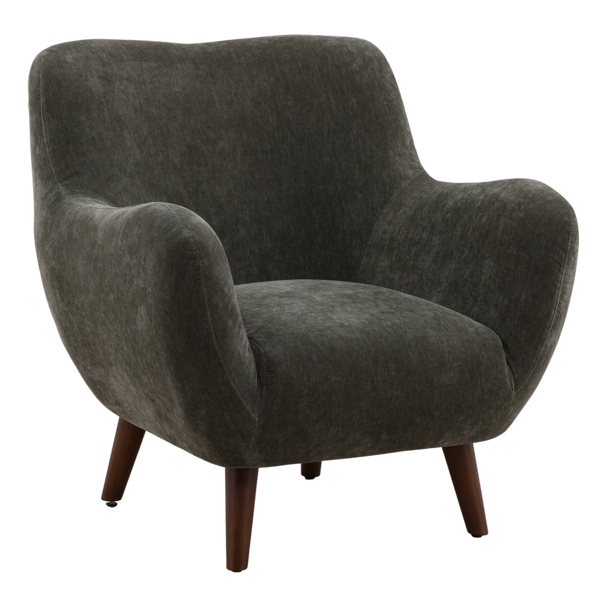 Christoval Occasional Chair Forest, Accent Chair by Dovetail, 32.12" width x 31.87" height x 32.87" depth View 1