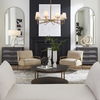 Lassen 8 Light Brass Chandelier thumbnail 3