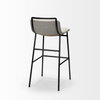 Kavalan Low Back 24.25in Seat Counter Stool | Beige Fabric with Metal, Counter & Bar Stool by Mercana, 17.72" length x 20.87" width x 33.46" height thumbnail 9